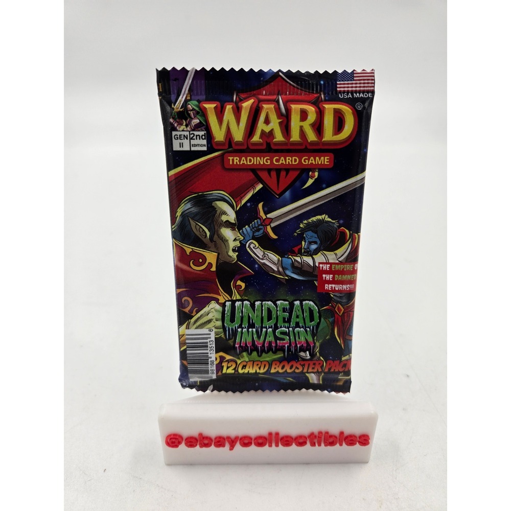 Ward TCG Undead Invasion Gen 2nd Edition 12 Card Booster Pack Sealed USA Made